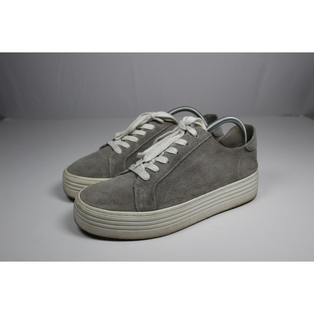 Crown Vintage Gamina Womens US 10 Comfort Shoes Gray Suede Platform Sneakers